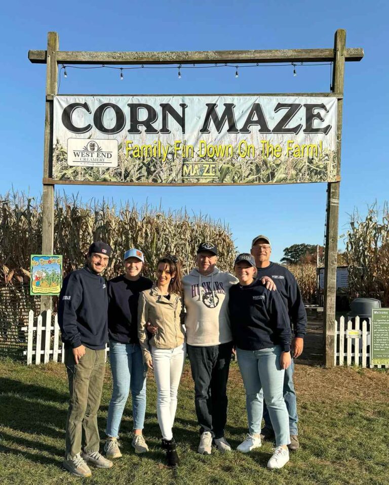 Bill Billicheck and GF Jordan Embrace Fall Spirit at Corn Maze 01 2024