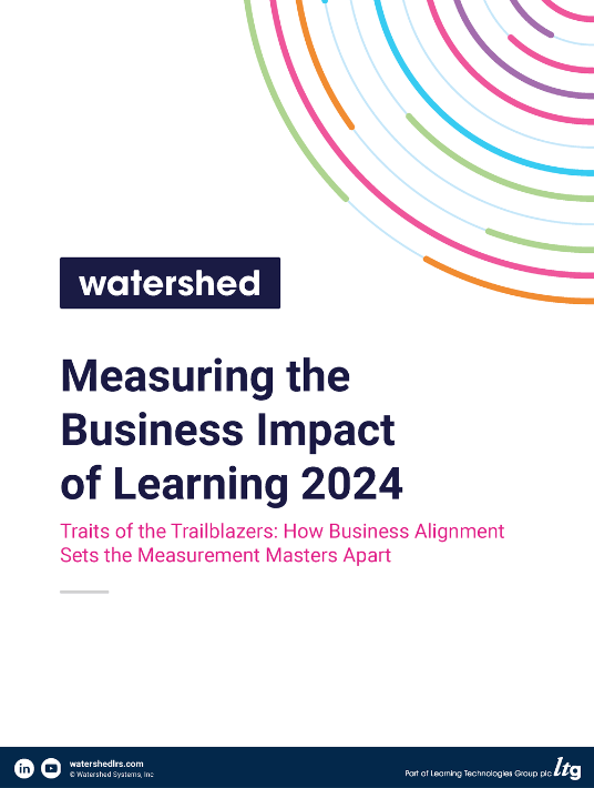 Measuring The Business Impact Of Learning 2024 cover