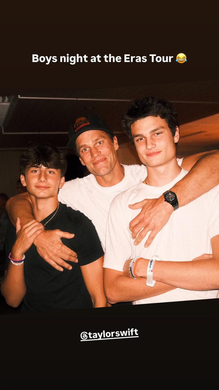 Tom Brady Has Boys Night With His 2 Sons at Miami Eras Tour Concert 01 2024