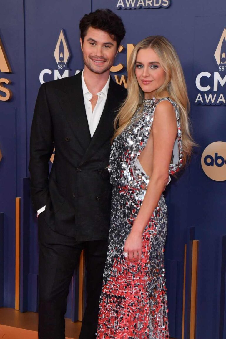 Kelsea Ballerini and Chase Stokes Bring Their Signature Chemistry to the 2024 CMA Awards Red Carpet