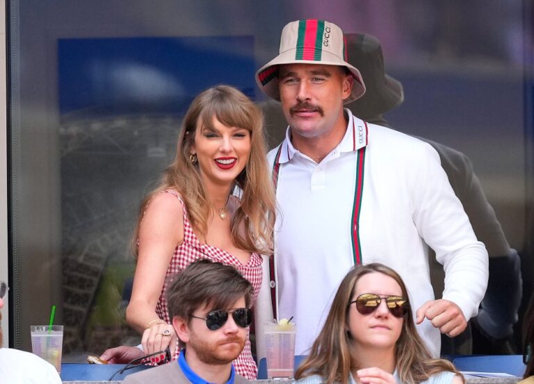 Taylor Swift Travis Kelce Leave Eras Show Together After Night of Nods 01 2024