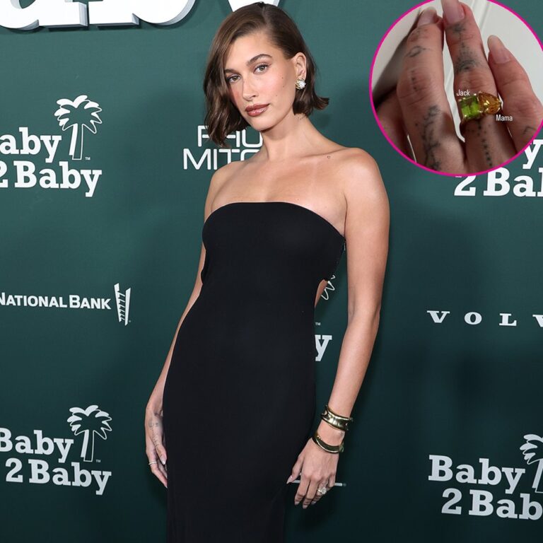 Hailey Bieber Shows Off Birthstone Ring for Jack and Mama 01 2024