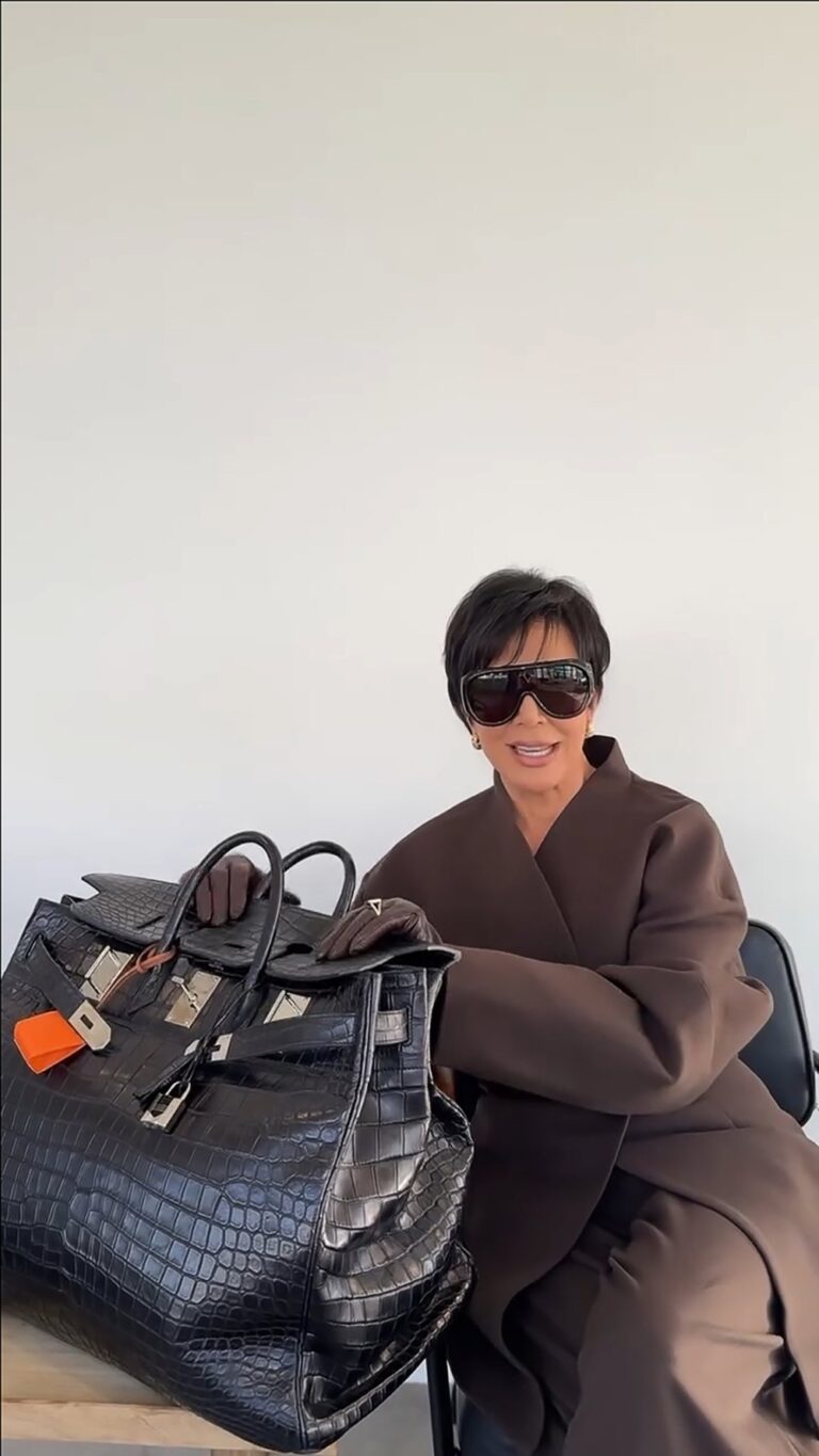 Kris Jenner Reveals Whats In Her Giant Birkin Bag 02 2024