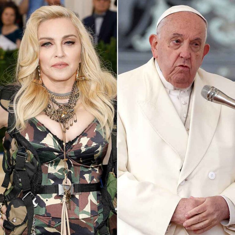 Madonna Sparks Controversy for Sharing AI Pic of Herself With Pope Francis 01 2024