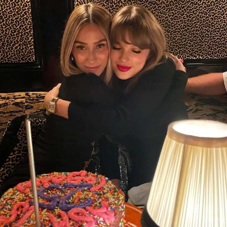 Taylor Swift Hugs BFF Ashley Avignone During Stylists Birthday Party