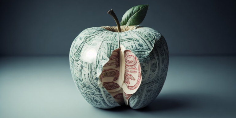 Leonardo Diffusion An Apple Made of Money gID 7.jpg@png