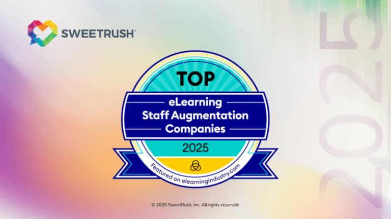 eLearning Industry Rates SweetRush No. 1 In Staff Augmentation Services 800x450