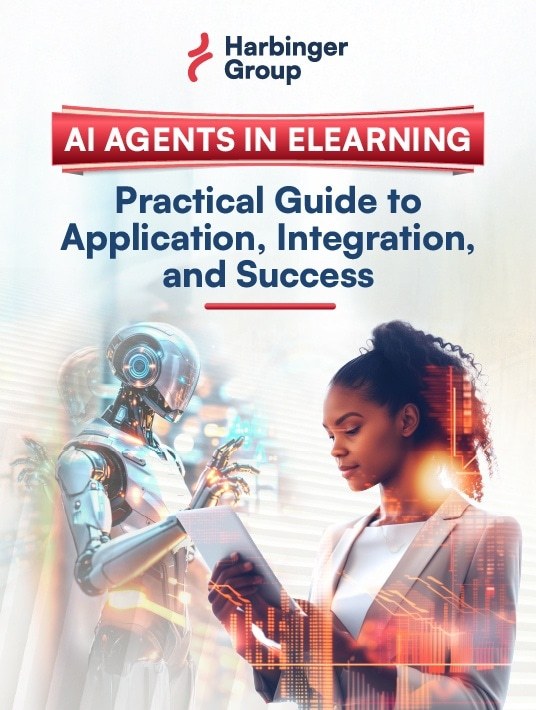 Harbinger AI Agents In eLearning Practical Guide To Application Integration And Success cover